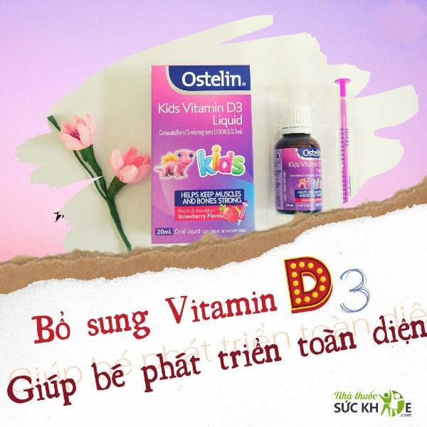 Vitamin D3 Drops Ostelin Cho Trẻ Từ Sơ Sinh Đến 12 Tuổi