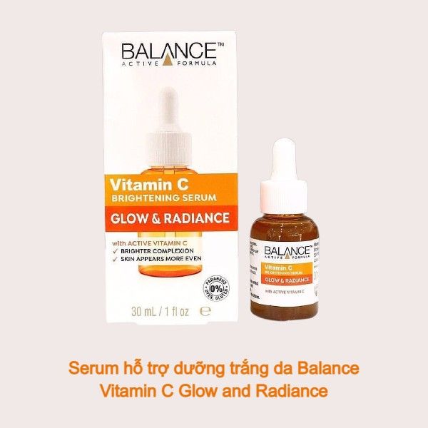 Serum hỗ trợ dưỡng trắng Balance Vitamin C Glow and Radiance