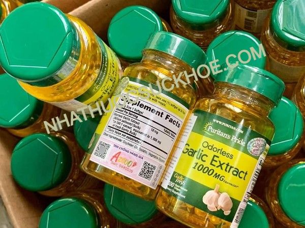 Tinh dầu tỏi Puritan's Pride 1000mg của Mỹ