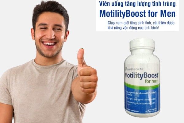 Viên uống MotilityBoost for Men cho nam chính hãng của Mỹ