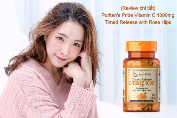Puritan's Pride Vitamin C 1000mg Timed Release with Rose Hips
