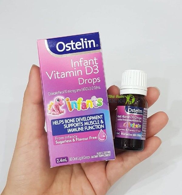 Vitamin D3 Drops Ostelin Cho Trẻ Từ Sơ Sinh Đến 12 Tuổi