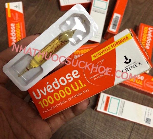 Vitamin D3 Uvedose liều cao 100000 UI-1 liều cho 3 tháng