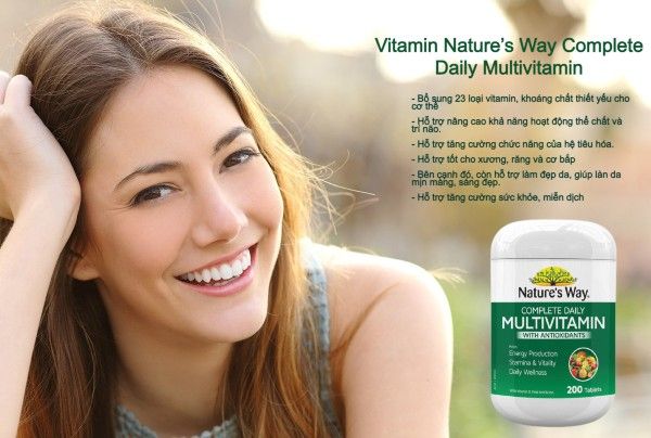 Vitamin Tổng Hợp Nature’s Way Complete Daily Multivitamin 200 Viên