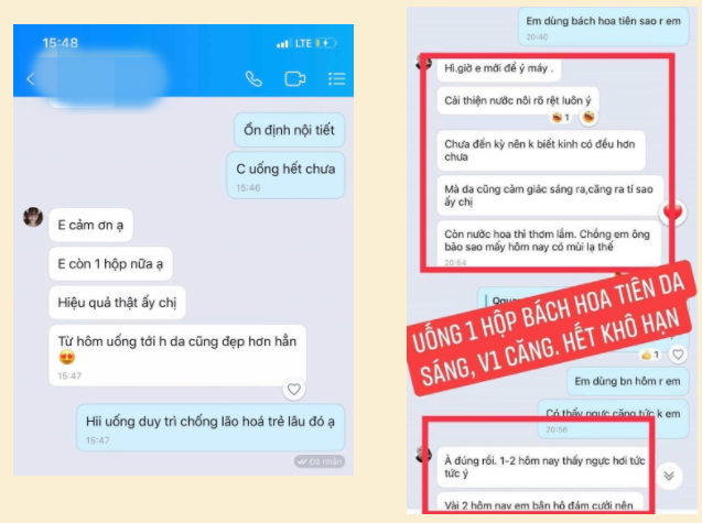 Cốm uống Bách Hoa Tiên hỗ trợ đẹp da, tăng vòng 1