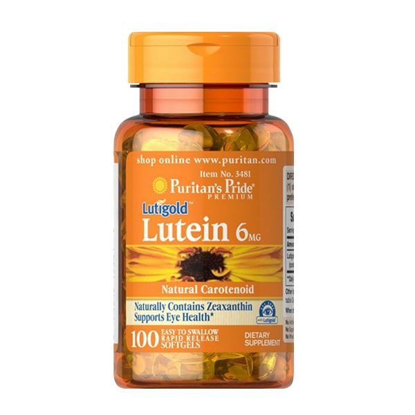 Viên uống bổ mắt Puritan's Pride Lutigold Lutein 6mg
