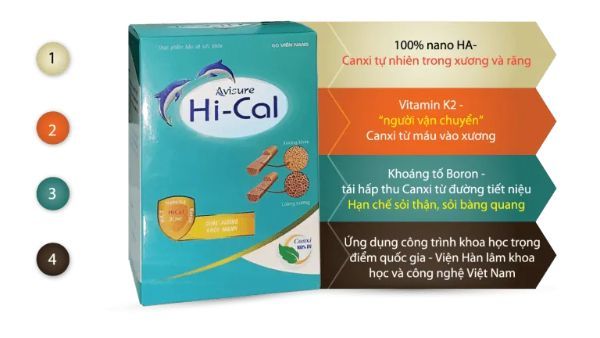 Avisure Hi-Cal bổ sung canxi tự nhiên cho bà bầu