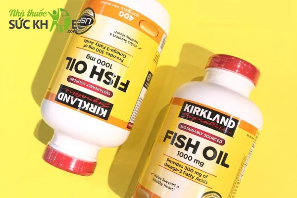 Dầu cá Kirkland Fish Oil 1000mg hộp 400 viên