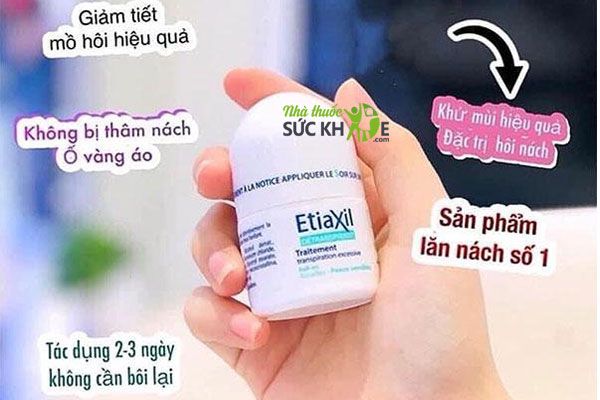Lăn khử mùi Etiaxil hỗ trợ cải thiện mùi hôi nách