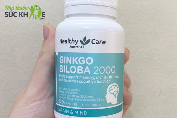 Viên uống Ginkgo Biloba 2000mg Healthy Care Úc
