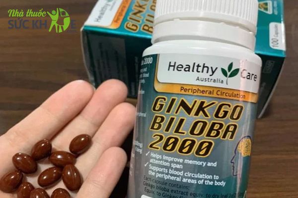 Viên uống Ginkgo Biloba 2000mg Healthy Care Úc