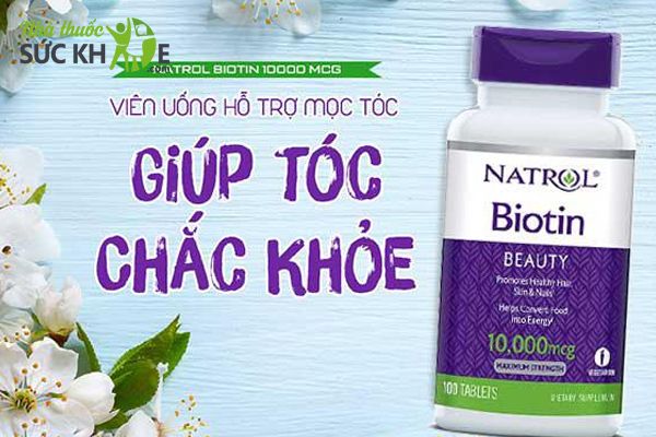 Natrol Biotin 10000 mcg viên uống hỗ trợ mọc tóc
