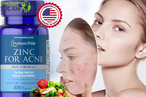 ZinC for Acne - Viên bổ sung kẽm, ngừa mụn của Mỹ