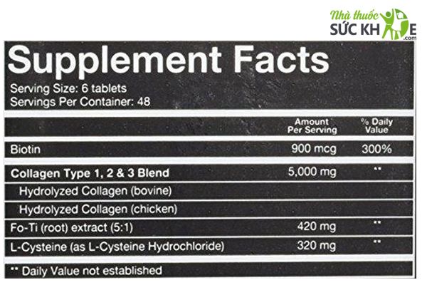 Viên uống Collagen cho nam Youtheory Men's Type 1, 2 & 3