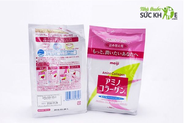 Meiji Amino Collagen Dạng Bột Cho Phụ Nữ Dưới 40 Tuổi