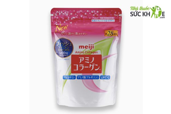 Meiji Amino Collagen Dạng Bột Cho Phụ Nữ Dưới 40 Tuổi