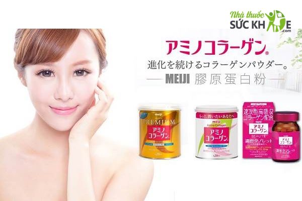 Meiji Amino Collagen Dạng Bột Cho Phụ Nữ Dưới 40 Tuổi