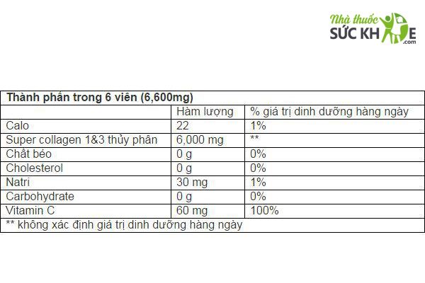 Super Collagen Neocell +C 6000 mg làm đẹp da