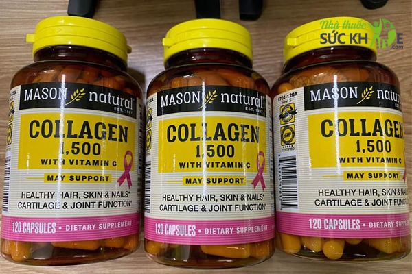Viên uống đẹp da Mason Natural Collagen 1500 của Mỹ