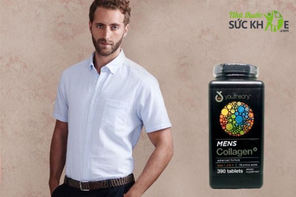 Viên uống Collagen cho nam Youtheory Men's Type 1, 2 & 3