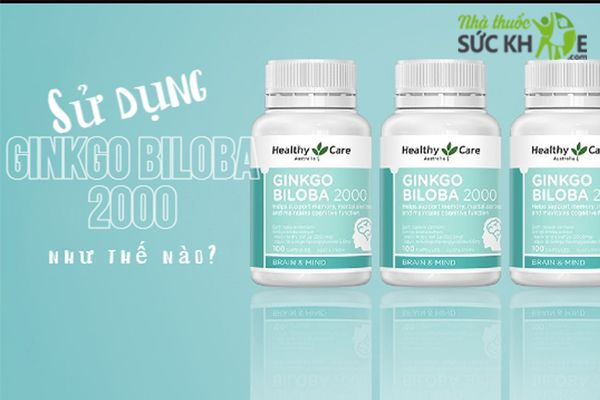 Viên uống Ginkgo Biloba 2000mg Healthy Care Úc