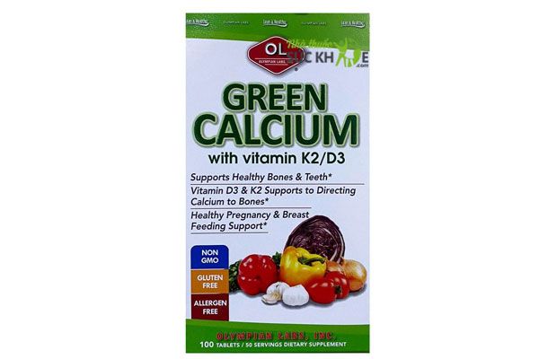 Viên bổ sung canxi hữu cơ cho bà bầu Green Calcium của Mỹ