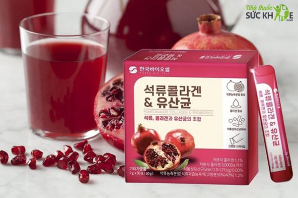 Collagen Bio Cell Lựu Đỏ Hàn Quốc Dạng Bột