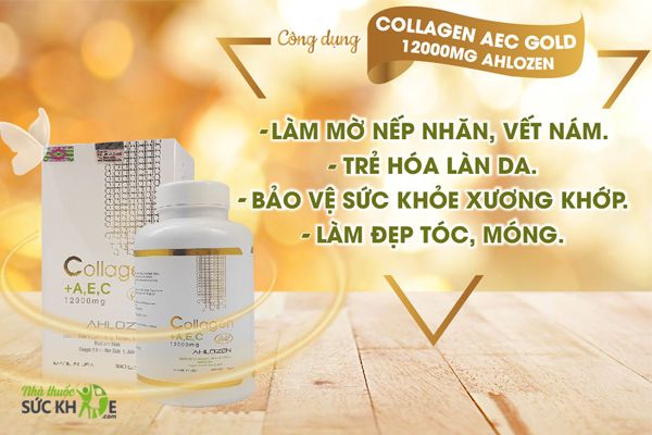 Collagen AEC Gold 12000mg  Của Mỹ Hộp 180 Viên