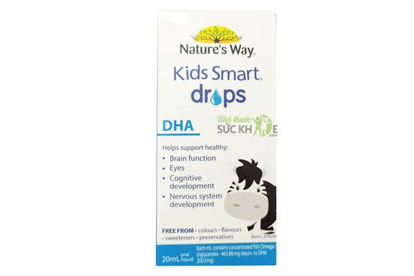 DHA dạng giọt Nature’s Way Kids Smart Drops Úc