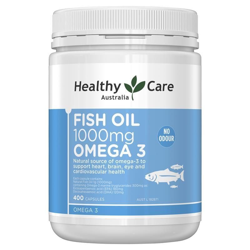 Dầu cá Omega 3 Healthy Care Fish Oil 1000mg của Úc