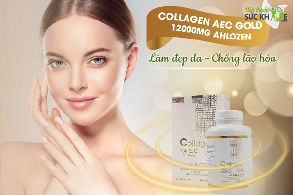 Collagen AEC Gold 12000mg  Của Mỹ Hộp 180 Viên