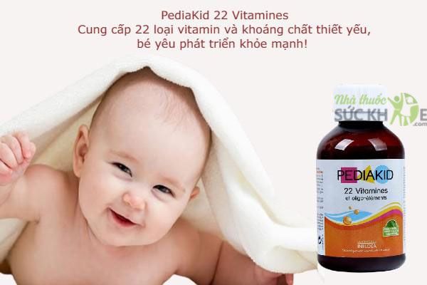 Pediakid 22 Vitamines Của Pháp Cho Trẻ Từ 6 Tháng Trở Lên