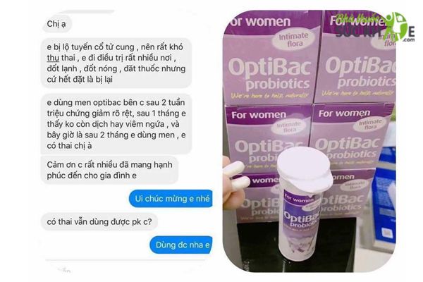 Men vi sinh Optibac cho phụ nữ của Anh