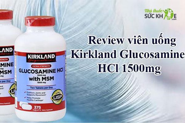 Glucosamine HCL 1500mg Kirkland With MSM 1500mg 375 Viên