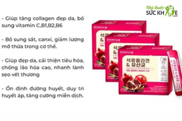 Collagen Bio Cell Lựu Đỏ Hàn Quốc Dạng Bột