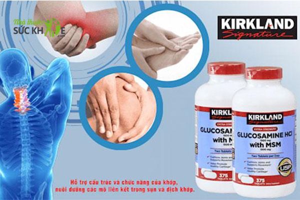 Glucosamine HCL 1500mg Kirkland With MSM 1500mg 375 Viên