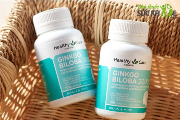 Viên uống Ginkgo Biloba 2000mg Healthy Care Úc