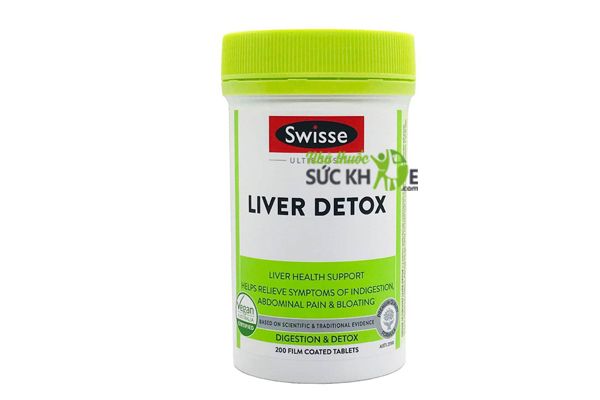 Viên uống hỗ trợ thải độc gan Swisse Liver Detox Úc, 120 viên