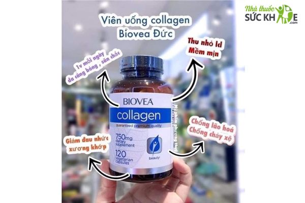 Viên uống Collagen Biovea 750mg 120 viên của Mỹ