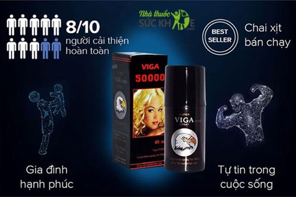 Xịt Super Viga 50000 Spray cho nam 45ml