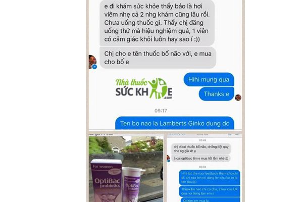 Men vi sinh Optibac cho phụ nữ của Anh