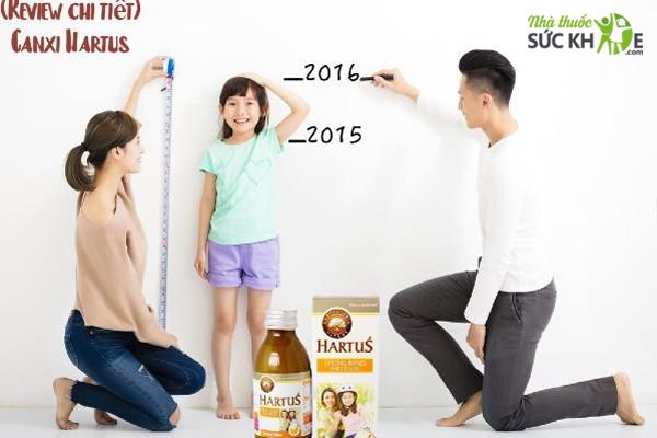 Canxi Hartus hỗ trợ bổ sung canxi cho trẻ từ 4 tháng tuổi