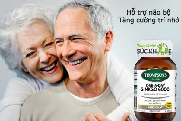 Viên hỗ trợ tuần hoàn não Thompson's One A Day Ginkgo 6000mg