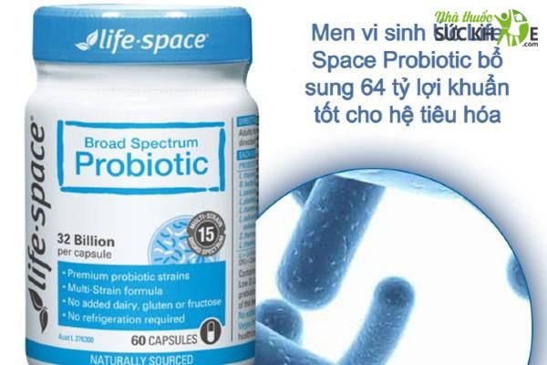 Men vi sinh Úc cho người lớn Life Space Probiotic