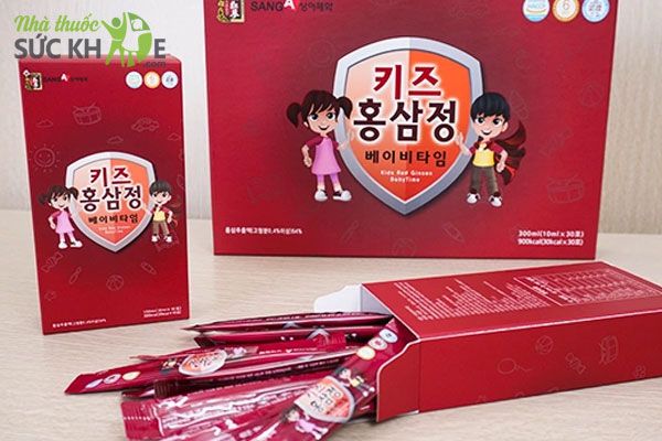 Nước hồng sâm trẻ em Sanga cho trẻ biếng ăn