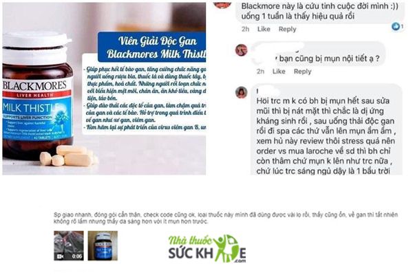Viên uống Milk Thistle Blackmores hộp 42 viên của Úc