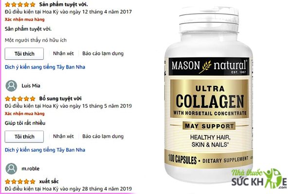 Ultra Collagen Mason - Viên uống đẹp da của Mỹ