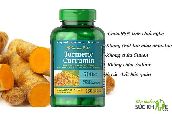 Tinh chất nghệ vàng curcumin Puritan's Pride 500mg