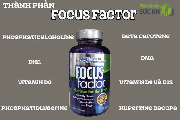 Viến uống Focus Factor hộp 150 viên chính hãng Mỹ