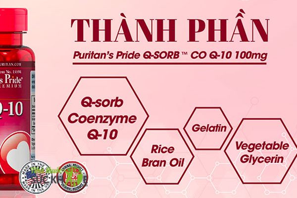 Viên uống Puritan's Pride coq10 100mg chính hãng của Mỹ
